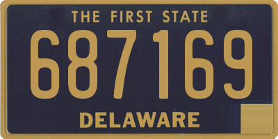 DE license plate 687169
