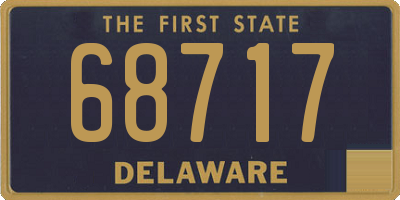 DE license plate 68717