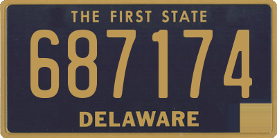 DE license plate 687174