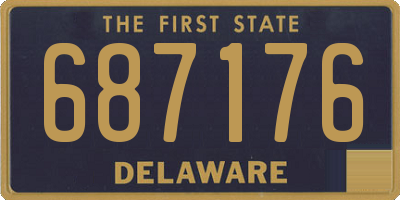 DE license plate 687176