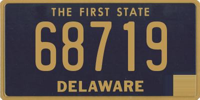 DE license plate 68719