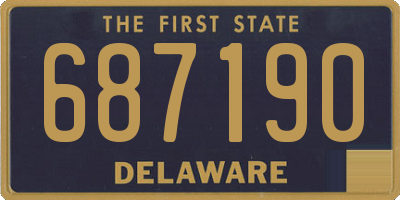 DE license plate 687190
