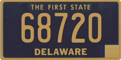 DE license plate 68720