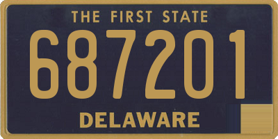 DE license plate 687201