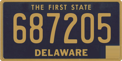 DE license plate 687205