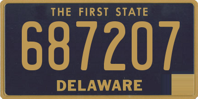 DE license plate 687207