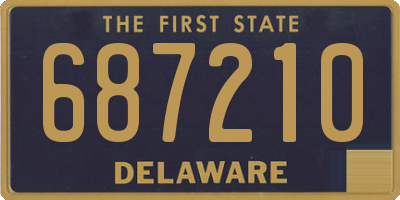 DE license plate 687210