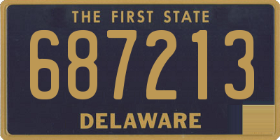 DE license plate 687213