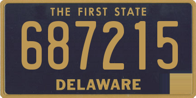 DE license plate 687215