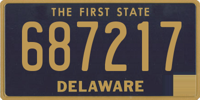 DE license plate 687217
