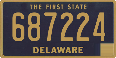 DE license plate 687224