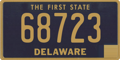 DE license plate 68723