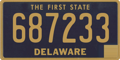 DE license plate 687233