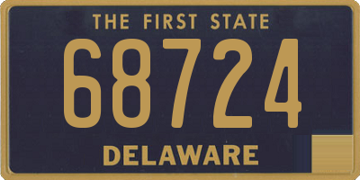 DE license plate 68724