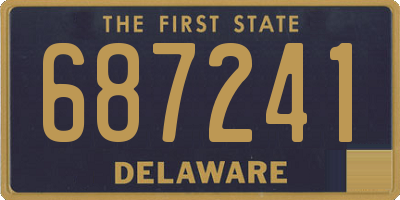 DE license plate 687241