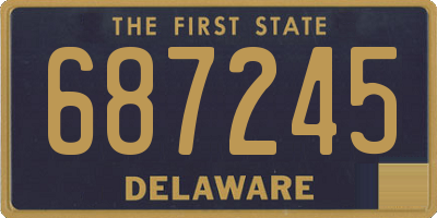DE license plate 687245