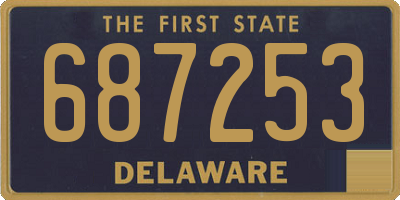 DE license plate 687253