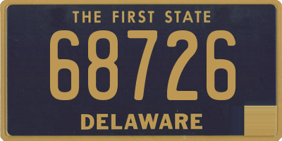 DE license plate 68726