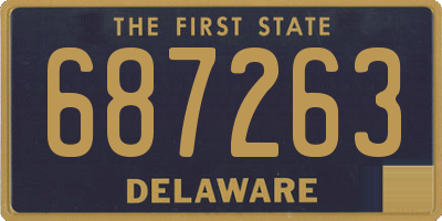 DE license plate 687263