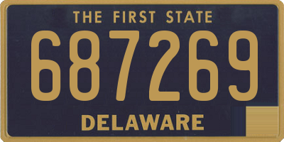 DE license plate 687269