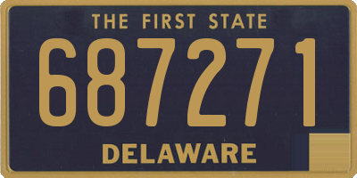 DE license plate 687271