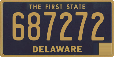 DE license plate 687272