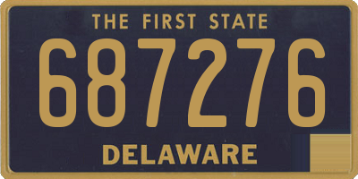 DE license plate 687276