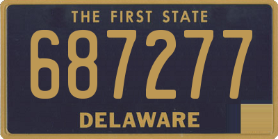 DE license plate 687277