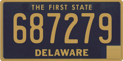 DE license plate 687279