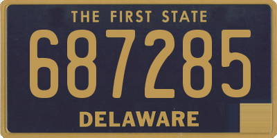 DE license plate 687285