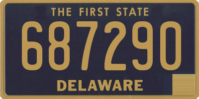 DE license plate 687290