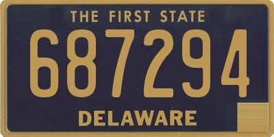 DE license plate 687294