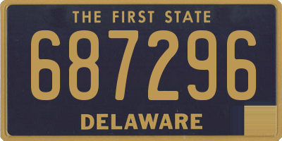DE license plate 687296