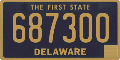 DE license plate 687300