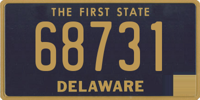 DE license plate 68731