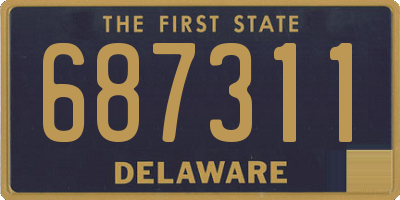 DE license plate 687311