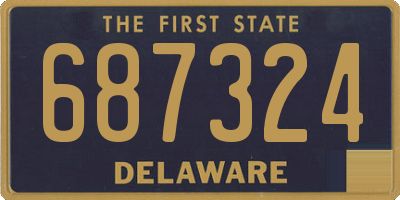 DE license plate 687324