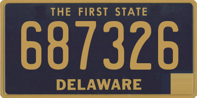DE license plate 687326