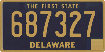 DE license plate 687327