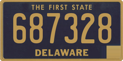 DE license plate 687328