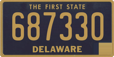 DE license plate 687330