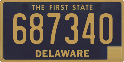 DE license plate 687340
