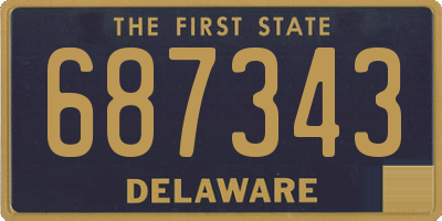 DE license plate 687343
