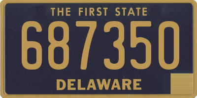 DE license plate 687350