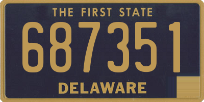 DE license plate 687351