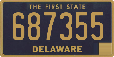 DE license plate 687355
