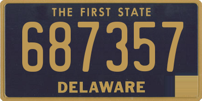 DE license plate 687357