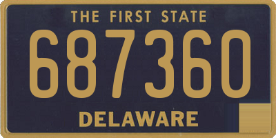 DE license plate 687360