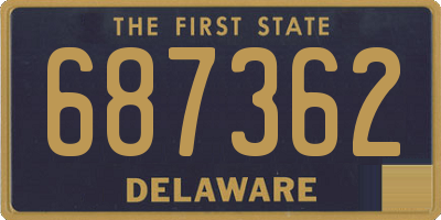 DE license plate 687362