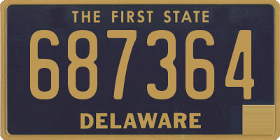 DE license plate 687364